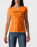 CASTELLI Camiseta de manga corta - BELLAGIO TEE LADY - naranja