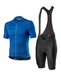 CASTELLI maillot corto y pantalón corto - CLASSIFICA - negro/azul