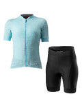 CASTELLI maillot corto y pantalón corto - PROMESSA J. LADY - negro/azul claro