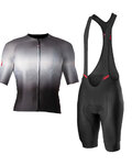 CASTELLI maillot corto y pantalón corto - AERO RACE 6.0 - blanco/gris/negro