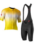 CASTELLI maillot corto y pantalón corto - AERO RACE 6.0 - amarillo/negro