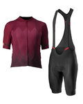 CASTELLI maillot corto y pantalón corto - A TUTTA - negro/granate