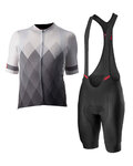 CASTELLI maillot corto y pantalón corto - A TUTTA - antracita/negro/gris/blanco