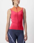 CASTELLI maillot sin mangas - SOLARIS LADY - rojo/naranja