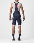CASTELLI pantalones cortos de tirantes - COMPETIZIONE KIT - plateado/azul