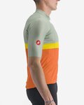 CASTELLI jersey de manga corta - A BLOCCO - naranja/granate/verde/amarillo