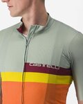 CASTELLI jersey de manga corta - A BLOCCO - naranja/granate/verde/amarillo
