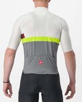 CASTELLI jersey de manga corta - A BLOCCO - granate/gris/amarillo/marfil