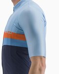 CASTELLI jersey de manga corta - A BLOCCO - azul/naranja