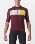 CASTELLI jersey de manga corta - PROLOGO VII - amarillo/marfil/granate