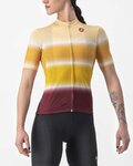 CASTELLI jersey de manga corta - DOLCE LADY - amarillo/granate