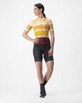 CASTELLI jersey de manga corta - DOLCE LADY - amarillo/granate