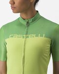 CASTELLI jersey de manga corta - VELOCISSIMA LADY - verde/amarillo
