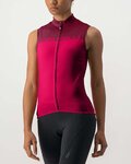 CASTELLI maillot sin mangas - VELOCISSIMA LADY - granate/rojo