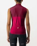 CASTELLI maillot sin mangas - VELOCISSIMA LADY - granate/rojo