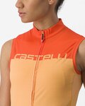 CASTELLI maillot sin mangas - VELOCISSIMA LADY - naranja