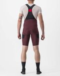 CASTELLI pantalones cortos de tirantes - UNLIMITED CARGO - granate