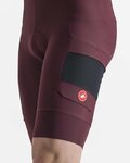 CASTELLI pantalones cortos de tirantes - UNLIMITED CARGO - granate