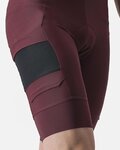 CASTELLI pantalones cortos de tirantes - UNLIMITED CARGO - granate