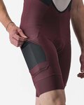 CASTELLI pantalones cortos de tirantes - UNLIMITED CARGO - granate