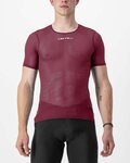 CASTELLI Camiseta de manga corta - PRO MESH 2.0 - granate