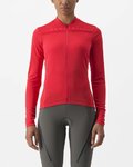 CASTELLI maillot de verano de manga larga - ANIMA 4 LADY - rojo