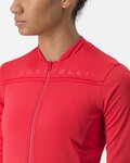 CASTELLI maillot de verano de manga larga - ANIMA 4 LADY - rojo