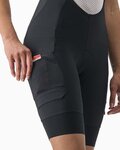 CASTELLI pantalones cortos de tirantes - UNLIMITED CARGO LADY - negro