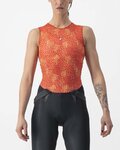 CASTELLI camiseta sin mangas - PRO MESH 4 W LADY - naranja