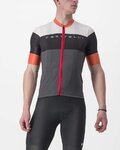 CASTELLI jersey de manga corta - SEZIONE - gris/negro/naranja