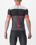CASTELLI jersey de manga corta - SEZIONE - gris/negro/naranja