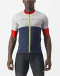 CASTELLI jersey de manga corta - SEZIONE - marfil/azul/rojo