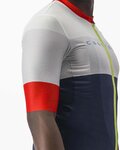 CASTELLI jersey de manga corta - SEZIONE - marfil/azul/rojo