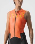 CASTELLI monos - FREE SANREMO LADY - negro/naranja