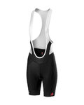 CASTELLI pantalones cortos de tirantes - VELOCISSIMA LADY - negro