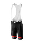 CASTELLI pantalones cortos de tirantes - VOLO - blanco/negro