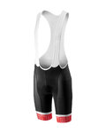CASTELLI pantalones cortos de tirantes - VOLO - negro/rojo