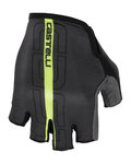 CASTELLI guantes de dedos cortos - TEMPO - gris/amarillo