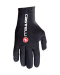 CASTELLI guantes de dedos largos - DILUVIO C - negro/rojo