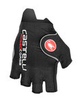 CASTELLI guantes de dedos cortos - ROSSO CORSA PRO - negro