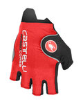 CASTELLI guantes de dedos cortos - ROSSO CORSA PRO - rojo