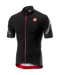CASTELLI jersey de manga corta - ENTRATA 3.0 - negro/rojo