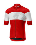 CASTELLI jersey de manga corta - RUOTA  - rojo/blanco
