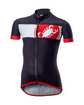 CASTELLI jersey de manga corta - FUTURE RACER KIDS - negro/rojo