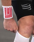 COMPRESSPORT cintas para el sudor - 3D.DOTS - blanco/rojo