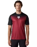 FOX jersey de manga corta - RANGER KEEL - negro/granate