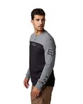 FOX camiseta de manga larga - EFEKT - negro/gris