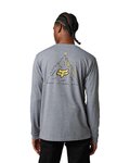 FOX camiseta de manga larga - FINISHER - gris