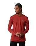 FOX camiseta de manga larga - FINISHER - rojo