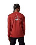FOX camiseta de manga larga - FINISHER - rojo